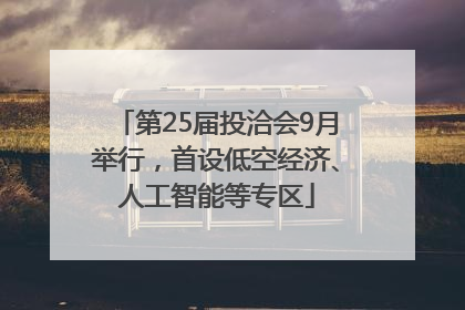第25届投洽会9月举行，首设低空经济、人工智能等专区
